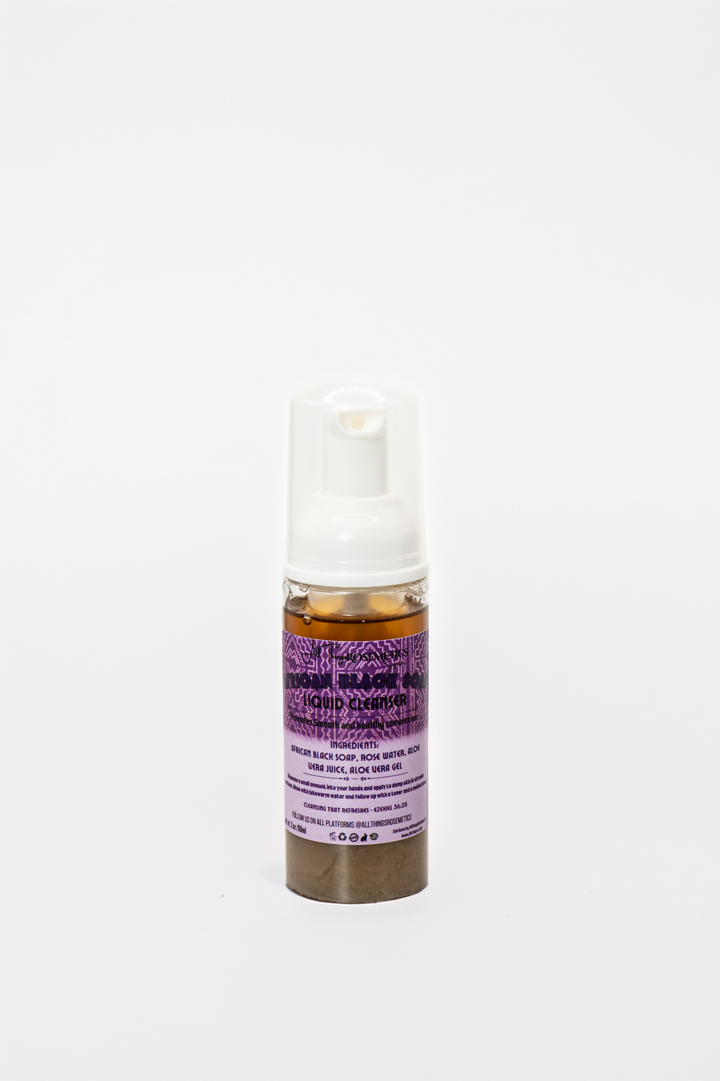 Liquid African Black Soap with Aloe & Rose Water
