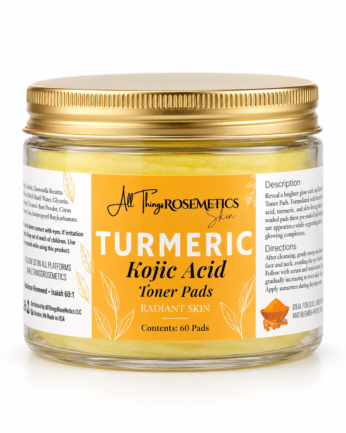 Turmeric & Kojic Acid Brightening Treatment Pads